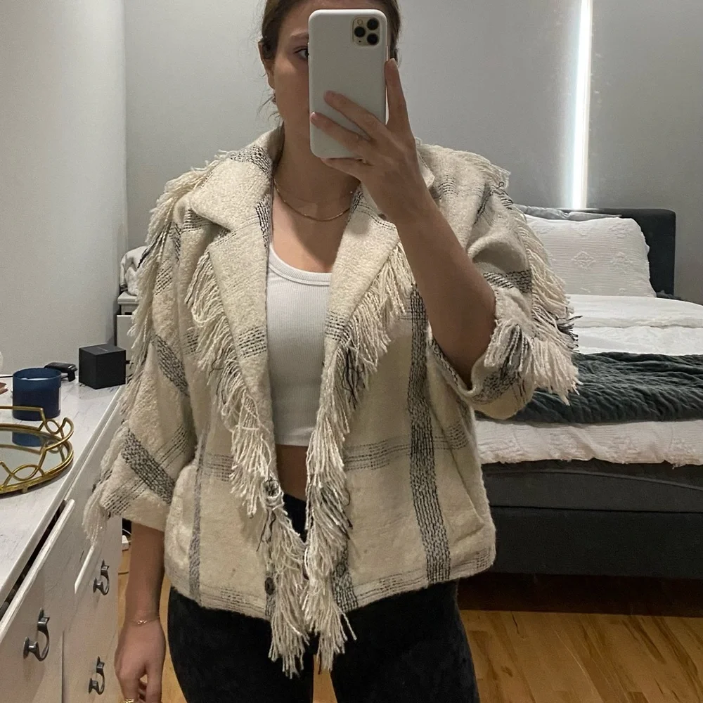 Hotel particular plaid fringe jacket - Picture 3 of 6